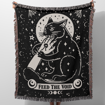 Feed Your Void Woven Blanket