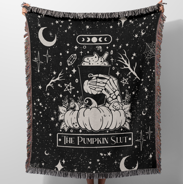 The Pumpkin Slut Tarot Blanket