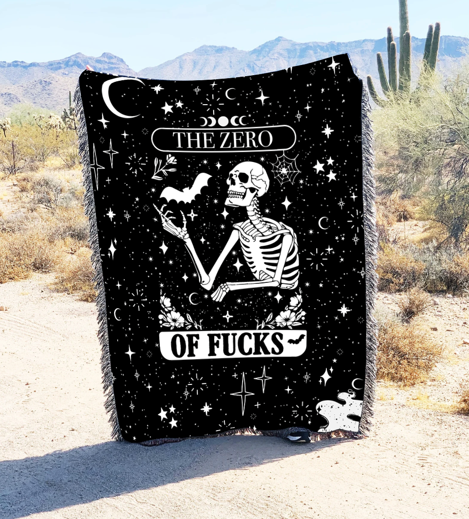 Zero of Fucks Tarot Blanket