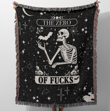 Zero of Fucks Tarot Blanket